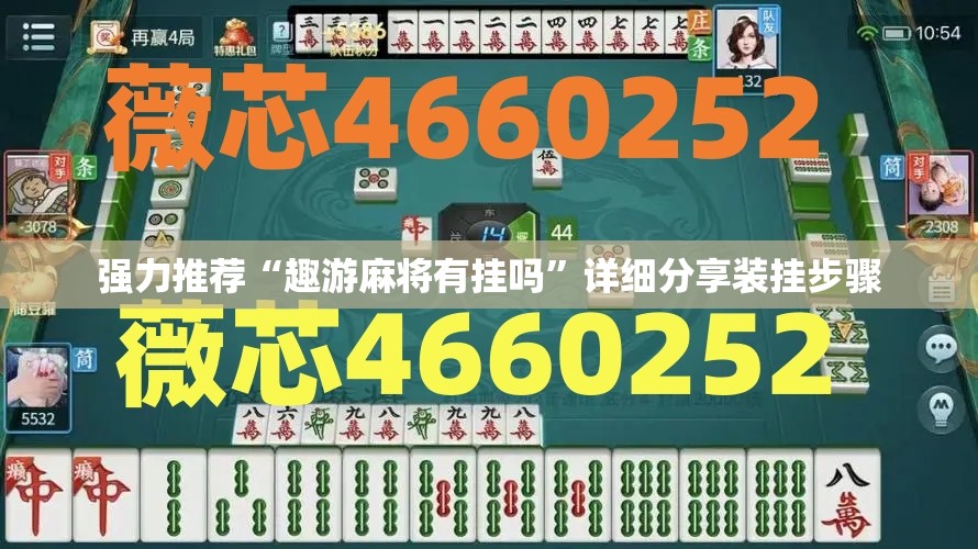 强力推荐“趣游麻将有挂吗”详细分享装挂步骤