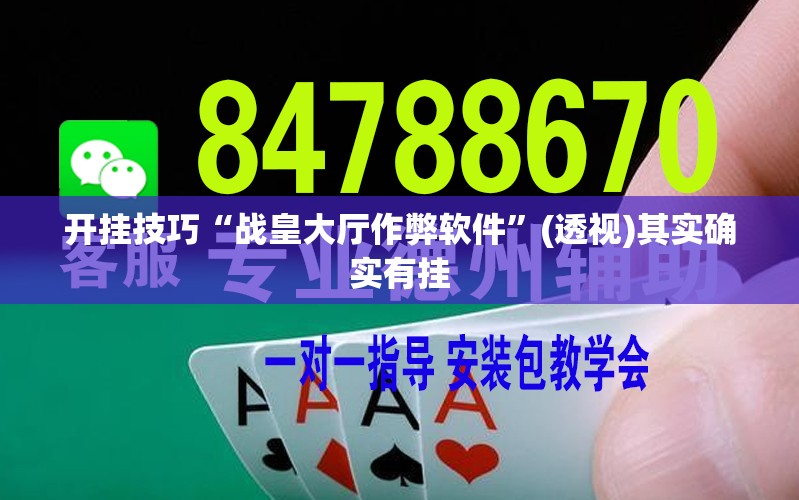 开挂技巧“战皇大厅作弊软件”(透视)其实确实有挂