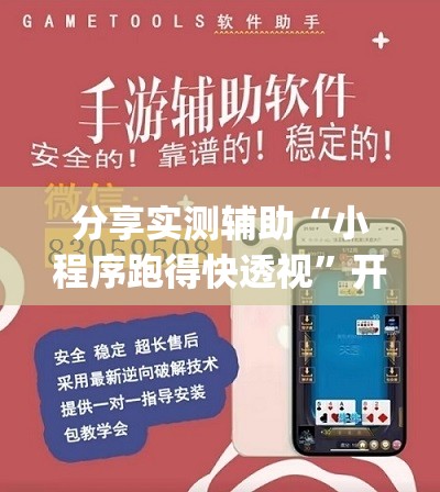 分享实测辅助“小程序跑得快透视”开挂(透视)辅助神器