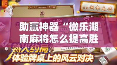 助赢神器“微乐湖南麻将怎么提高胜率	”详细外挂透视辅助软件教程