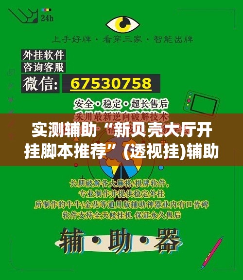 实测辅助“新贝壳大厅开挂脚本推荐”(透视挂)辅助下载教程