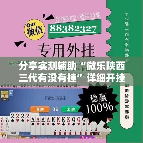 分享实测辅助“微乐陕西三代有没有挂”详细开挂教程