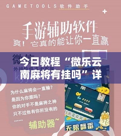今日教程“微乐云南麻将有挂吗”详细分享装挂步骤