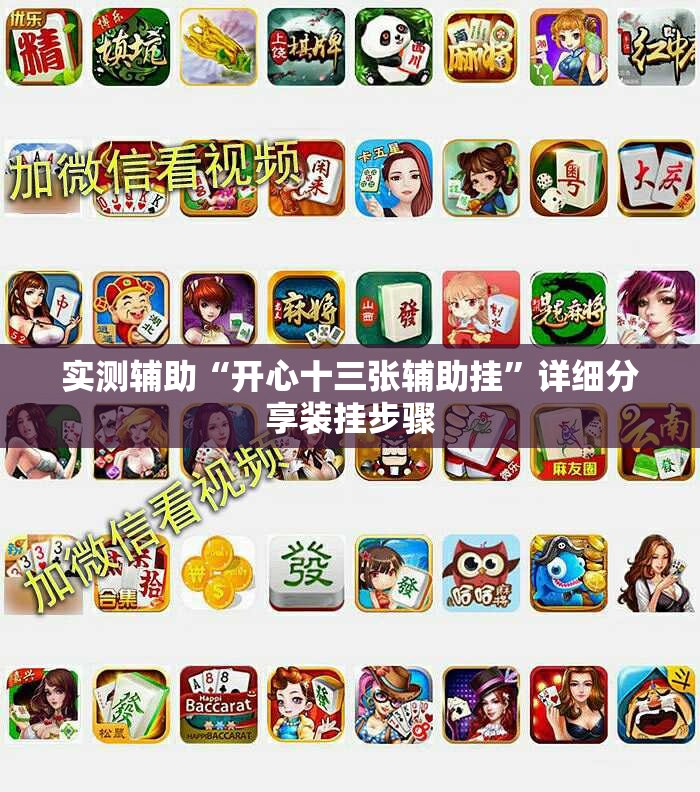 实测辅助“开心十三张辅助挂”详细分享装挂步骤