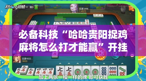 必备科技“哈哈贵阳捉鸡麻将怎么打才能赢	”开挂(透视)最新辅助详细