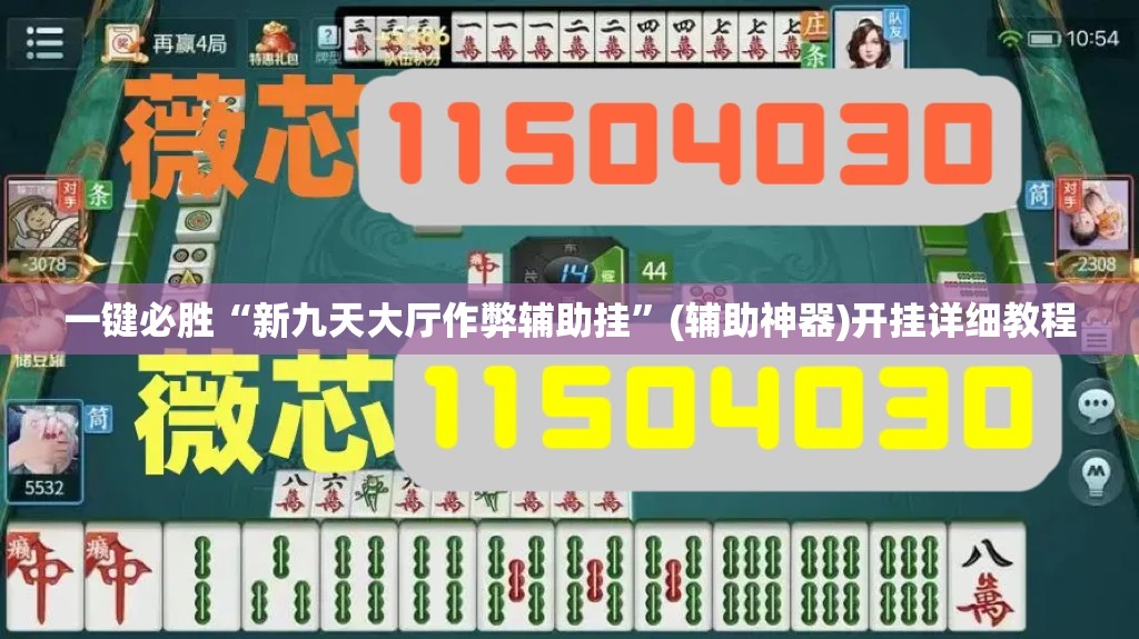 一键必胜“新九天大厅作弊辅助挂”(辅助神器)开挂详细教程