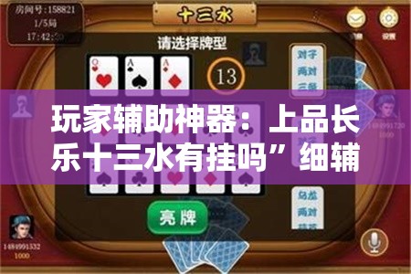玩家辅助神器：上品长乐十三水有挂吗	”细辅助教程分享