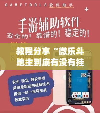 教程分享“微乐斗地主到底有没有挂”(免费)开挂辅助教学(最新辅助开挂教程)