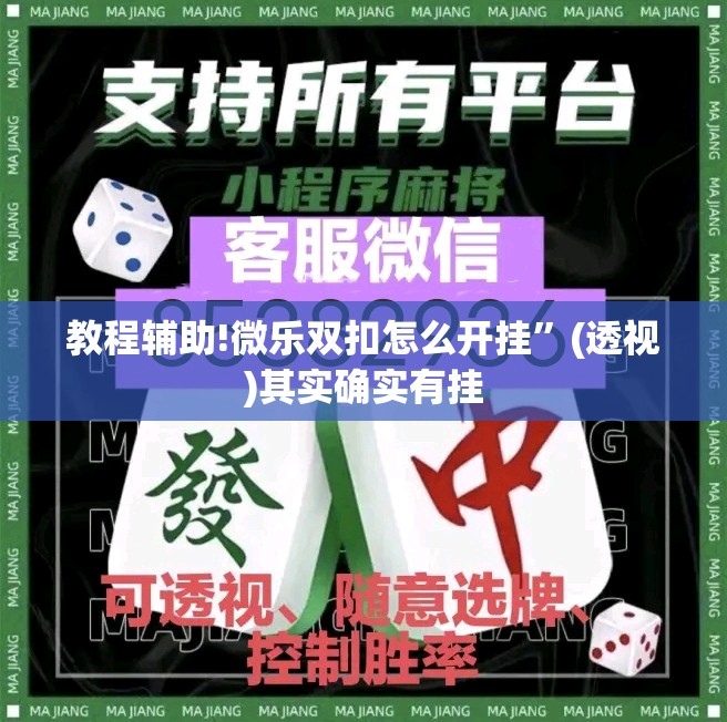 教程辅助!微乐双扣怎么开挂	”(透视)其实确实有挂