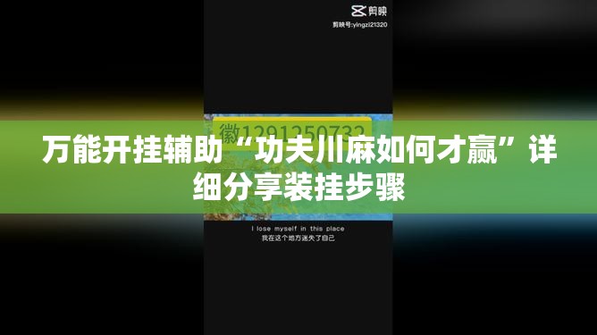 万能开挂辅助“功夫川麻如何才赢”详细分享装挂步骤