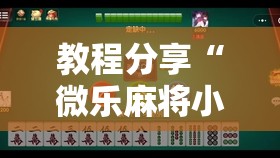 教程分享“微乐麻将小程序破解器”开挂辅助脚本+详细开挂安装教程