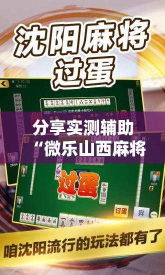 分享实测辅助“微乐山西麻将开挂辅助器通用版	”详细开挂教程