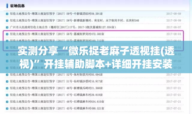 实测分享“微乐捉老麻子透视挂(透视)”开挂辅助脚本+详细开挂安装教程