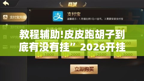 教程辅助!皮皮跑胡子到底有没有挂”2026开挂教程步骤