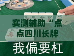 实测辅助“点点四川长牌有挂吗”其实确实有挂